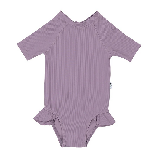 Basic Label Co. Lilac Swim Onesie