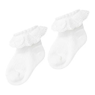 Designer Kidz Lace Frill Socks