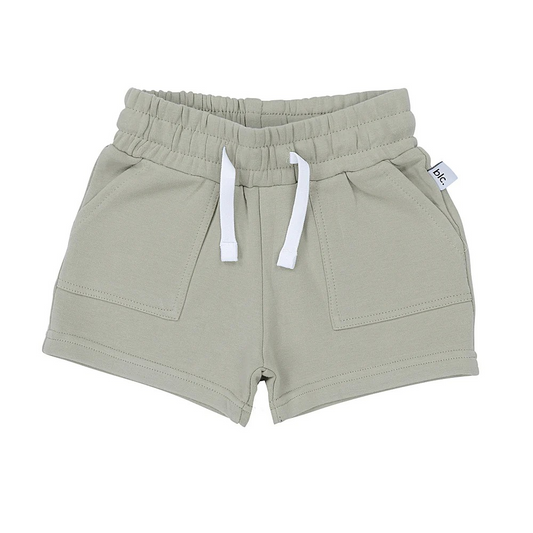 Basic Label Co. Olive Fleece Shorts